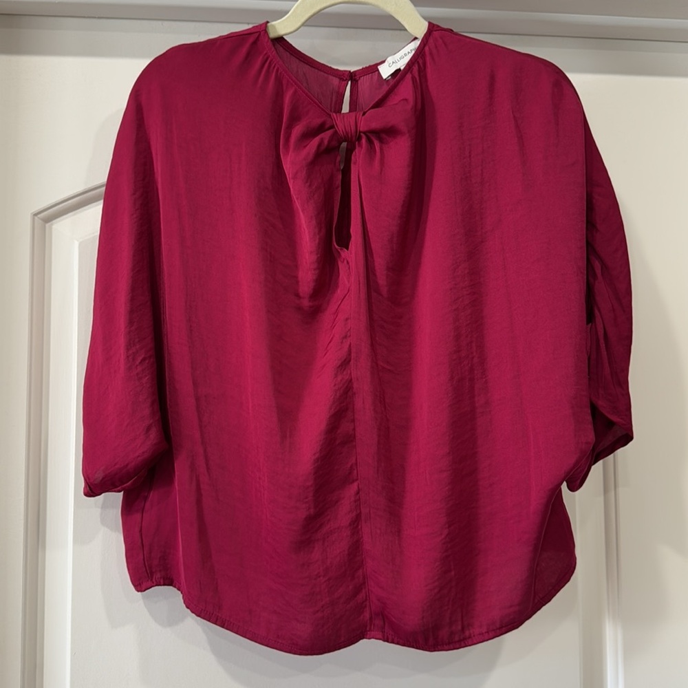 Calligraphie Brand Fuschia Blouse
